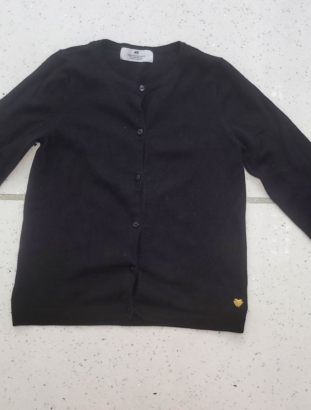 134/140 #Mädchen #Strickjacke #Pulli  #schwarz