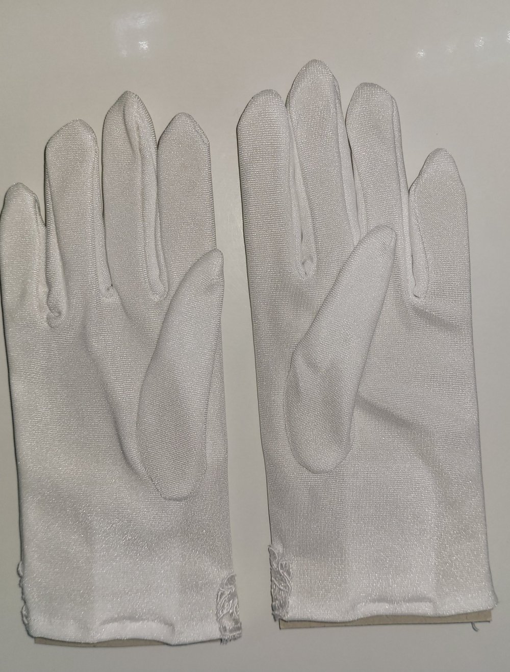 Neuw #Mädchen #Handschuhe #Kommunion #weiß #Stickerei #glitzer