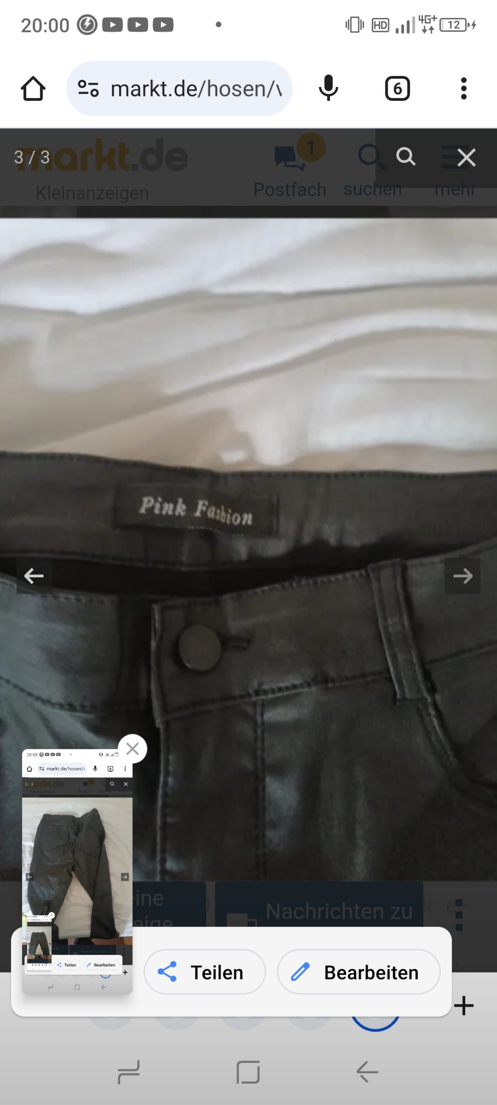 Verkaufe eine schöne lederhose gebraucht