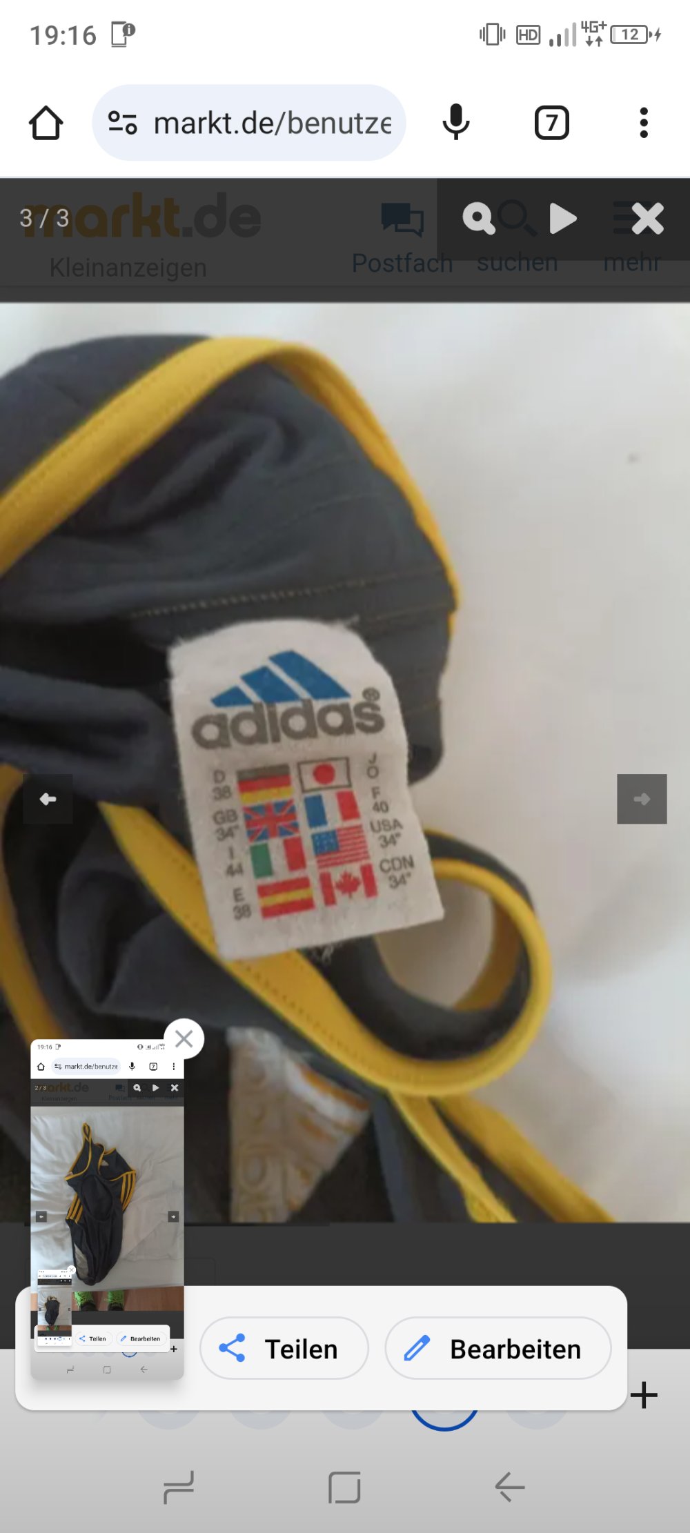 Verkaufe einen Badeanzug von Adidas