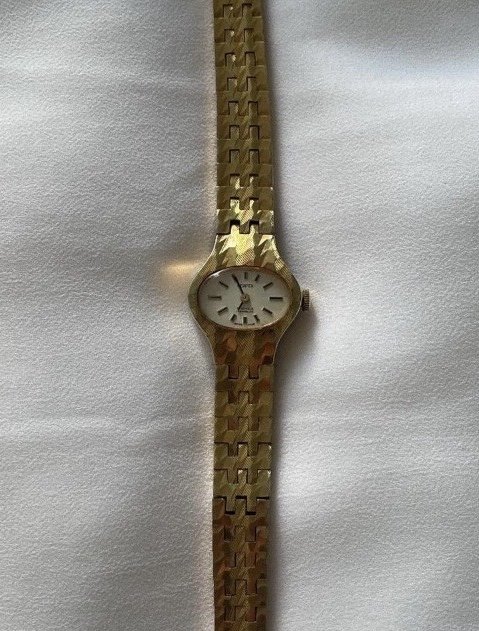 Gold Vintage Uhr Damen