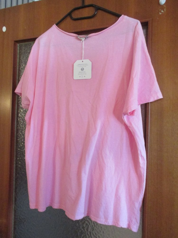 neues damen tshirt rosa mit stern gr. xl 