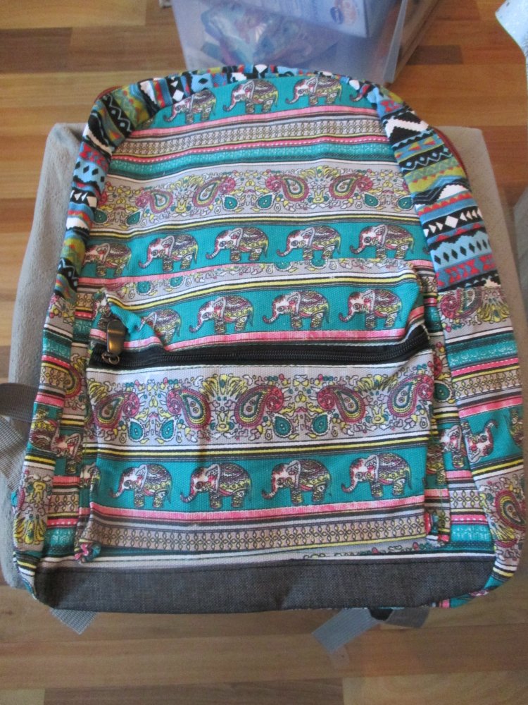 neuer rucksack mit elefanten mustern zu verkaufen 