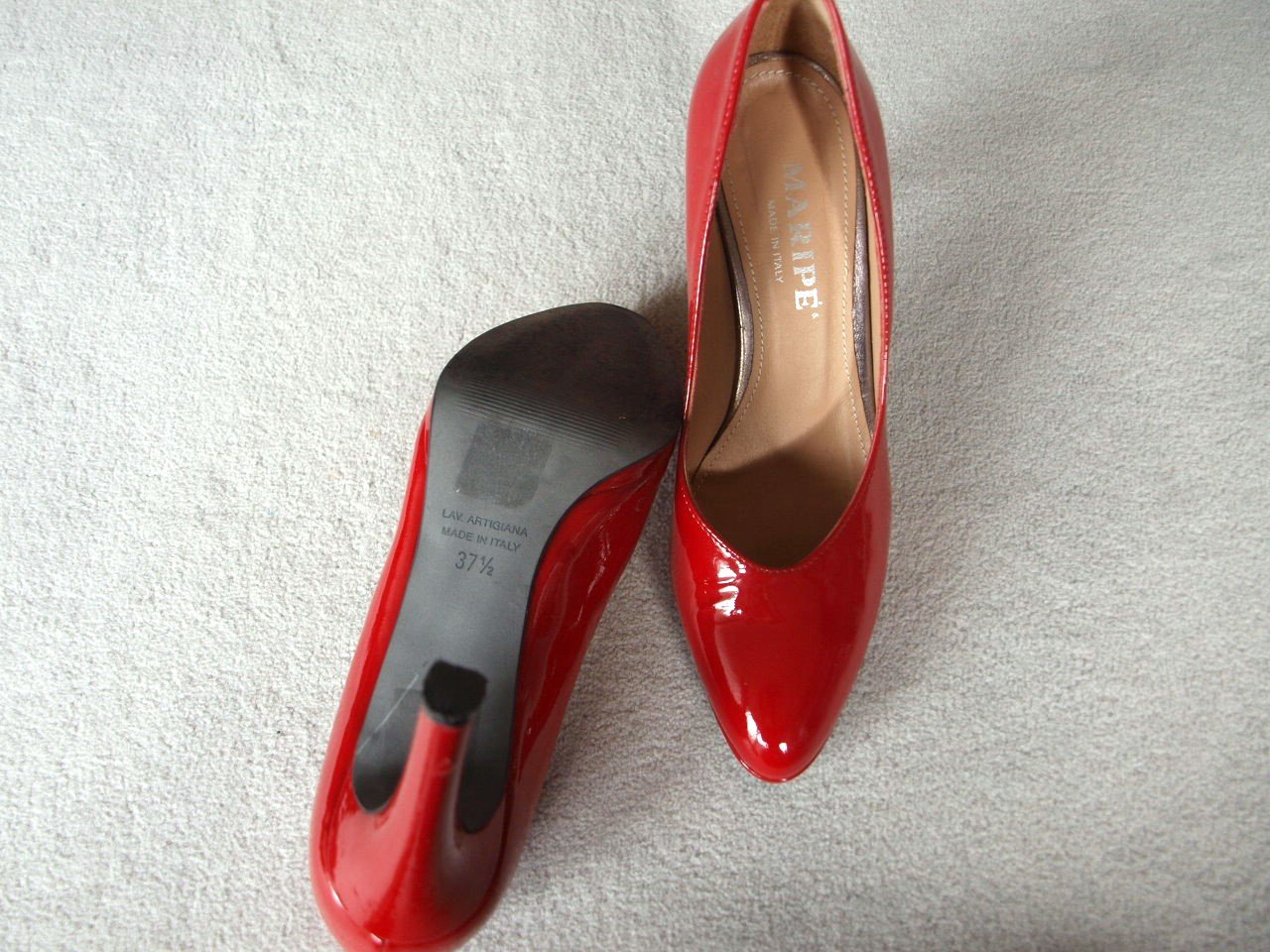 Maripe HighHeels Lackleder rot Gr. 37,5 