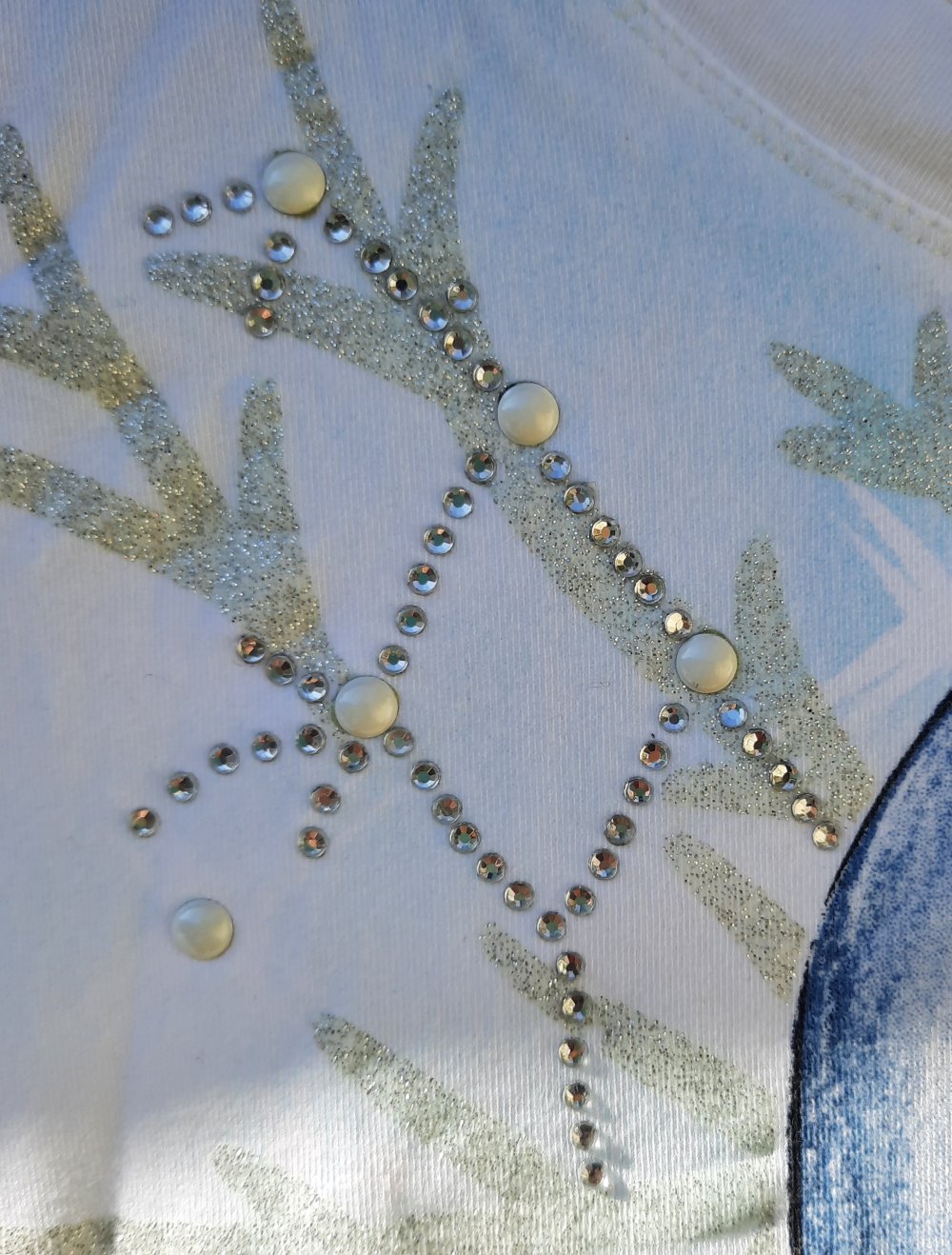 elegantes Weisses Langarmshirt Gr.158/164 Heach Dolls