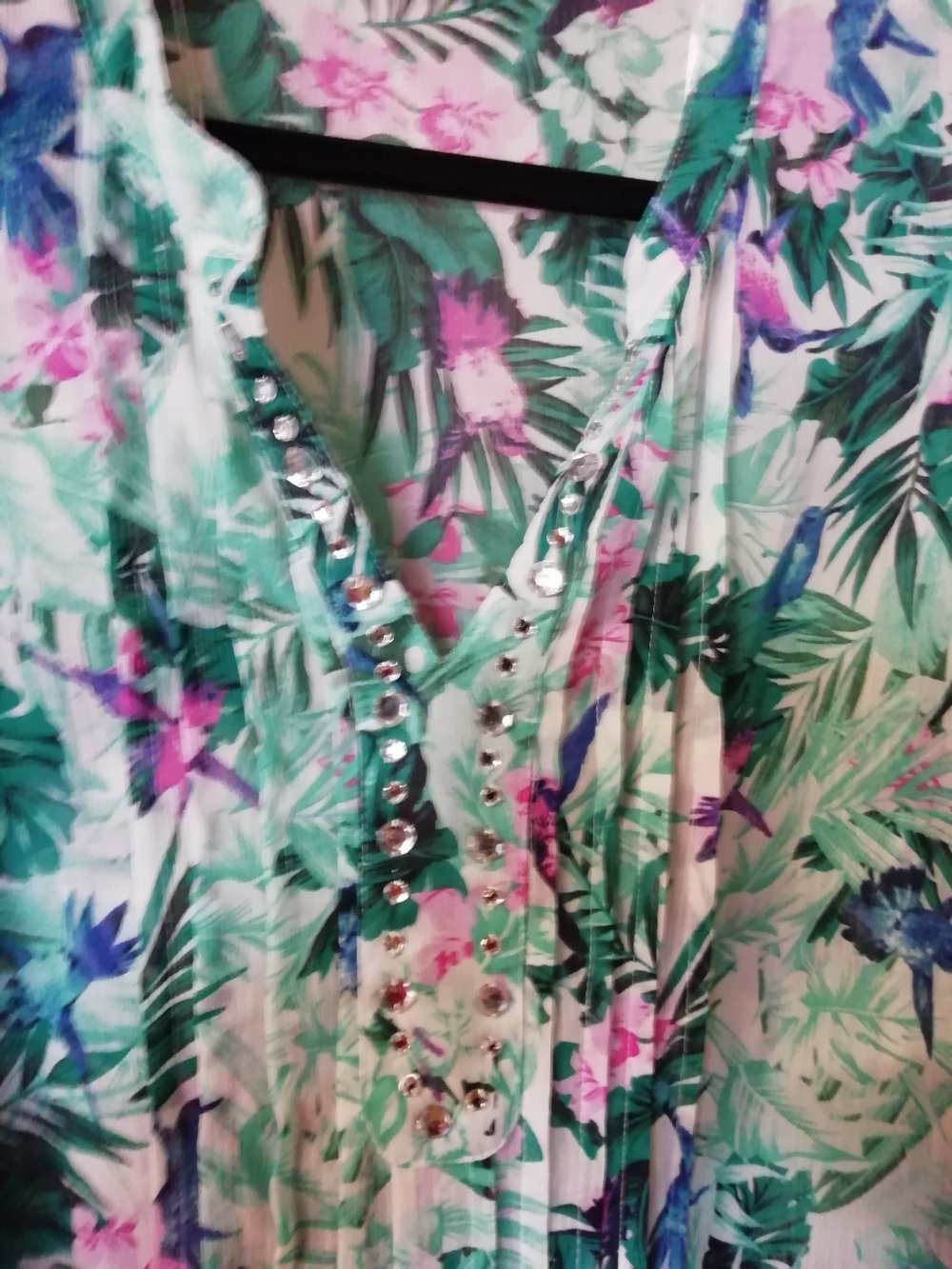 bunte transparente Tunika