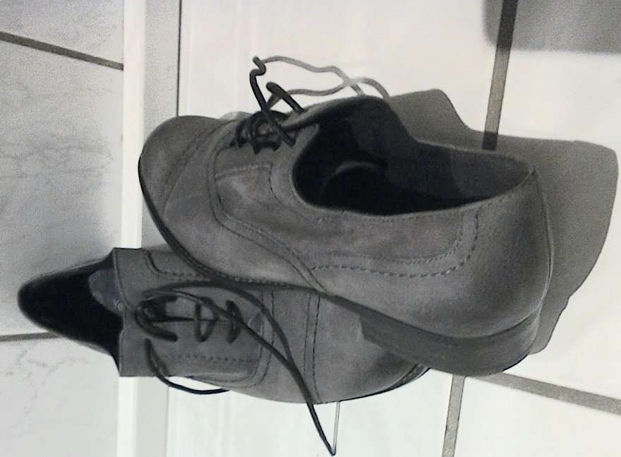 chic sportlich casual Schnür Halbschuh grau Gr 42 Yessica