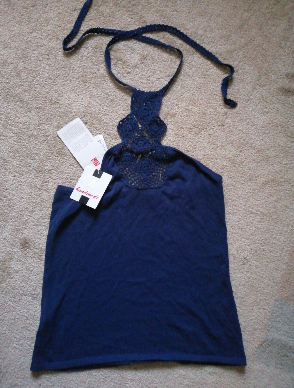 Damen neckholder Top