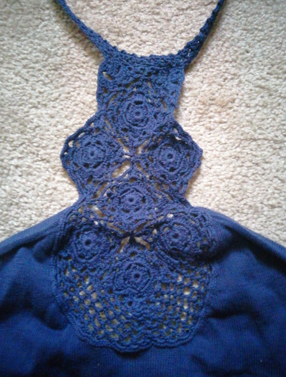 Damen neckholder Top