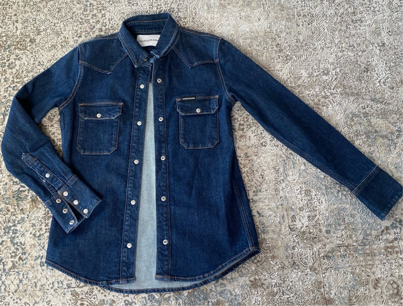 Jeans Hemd / Jacke , S Gr. Calvin Klein Jeans, dunkel Blau NEU