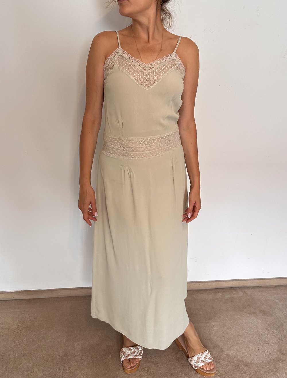 Kleid mit Spitze Gr. S