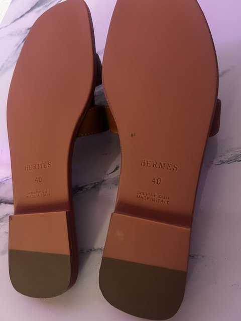 Hermes Braun Sandale 