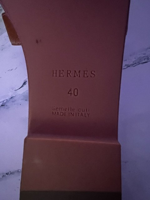 Hermes Braun Sandale 