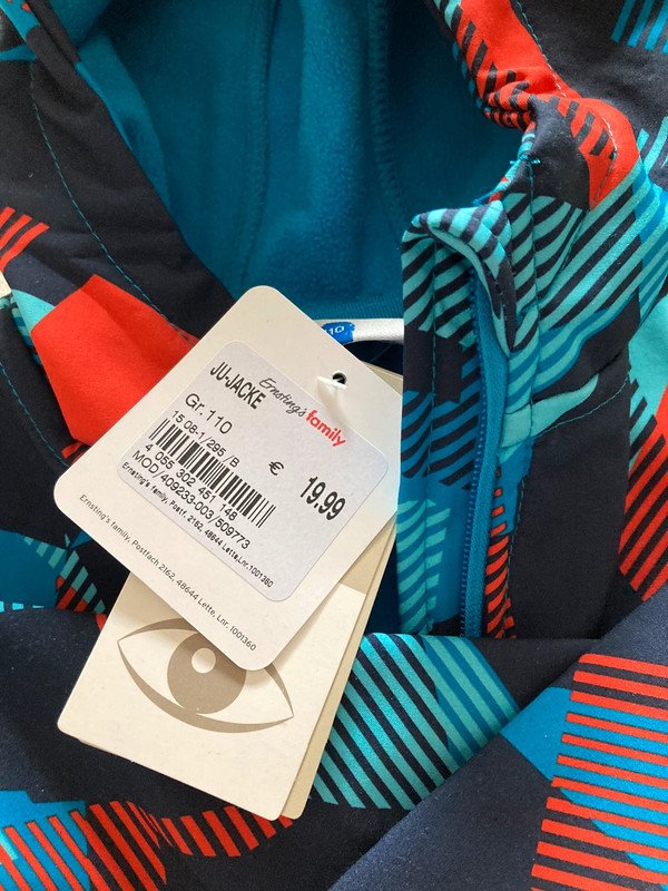 Neu Kinder Jungen Jacke wasserdicht Größe 110