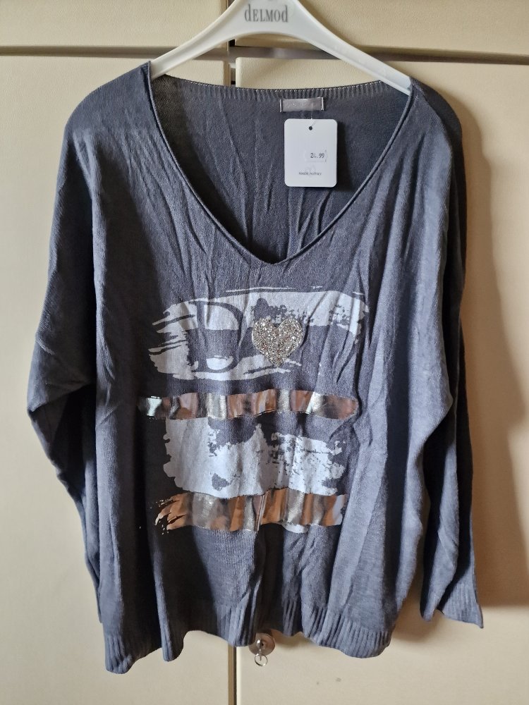 Feinstrickpullover Made in Italy Gr. 46 ungetrgen