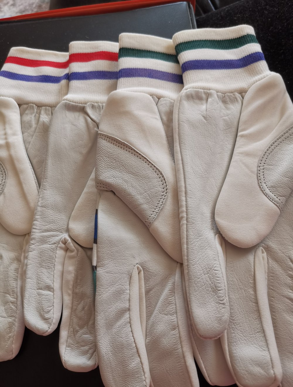 2 Paare Langlauf Handschuhe Lycra und echte Leder