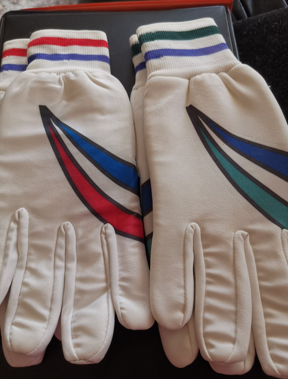 2 Paare Langlauf Handschuhe Lycra und echte Leder