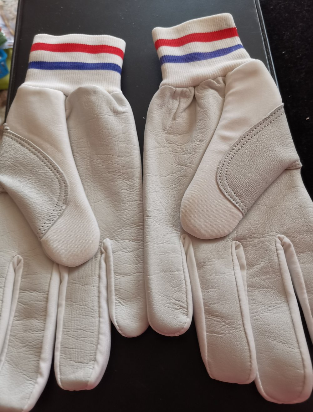 1 Paar Ski Handschuhe echt Leder und lycra Ski langlauf