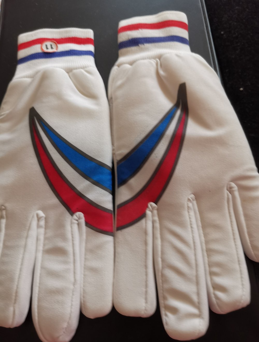 1 Paar Ski Handschuhe echt Leder und lycra Ski langlauf