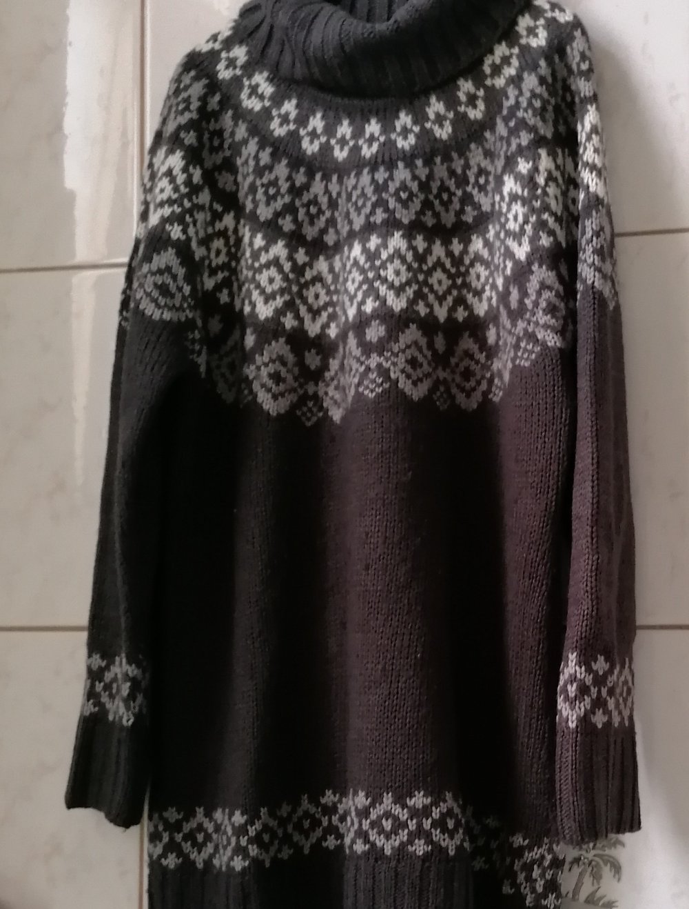 Oversize großer warmer Norweger Pullover