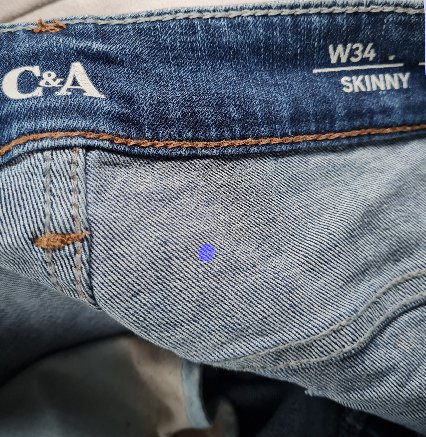 3 blaue Herren-Jeans- Latex-W34-C&A neuwertig