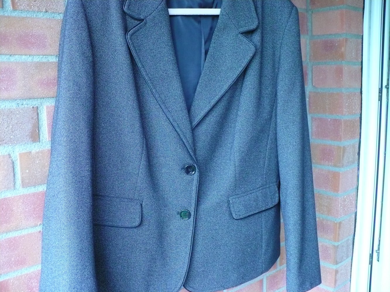 Hosenanzug schwarz-grau - Gr. 46/48