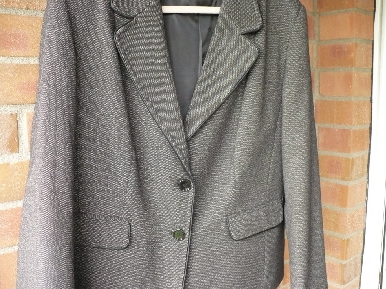 Hosenanzug schwarz-grau - Gr. 46/48