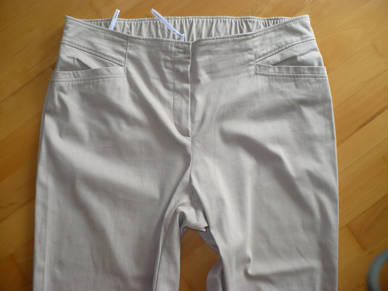 Leichte Hose von Ulla Popken - sandfarben - Gr. 46