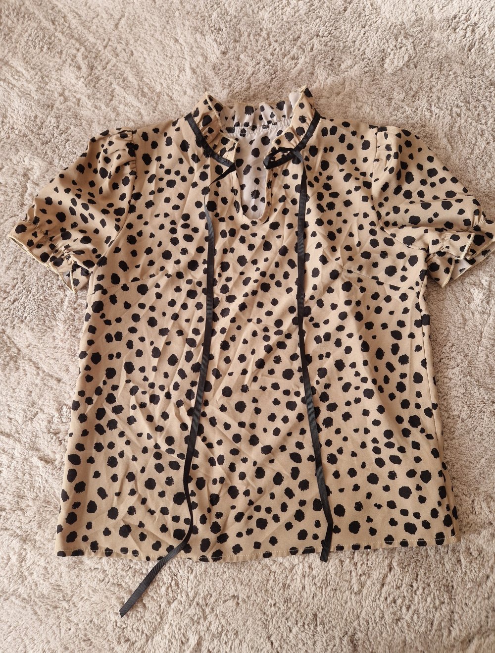 bluse mit Leoprint