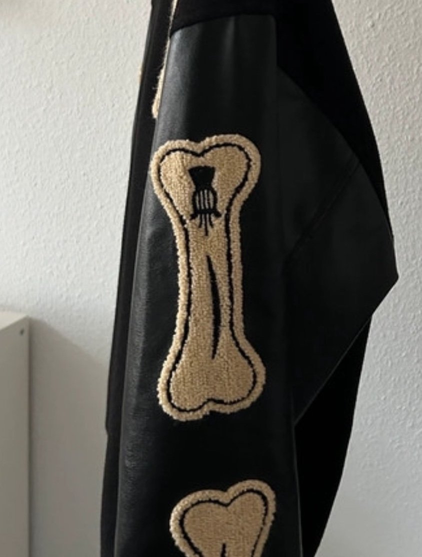 College Jacke schwarz