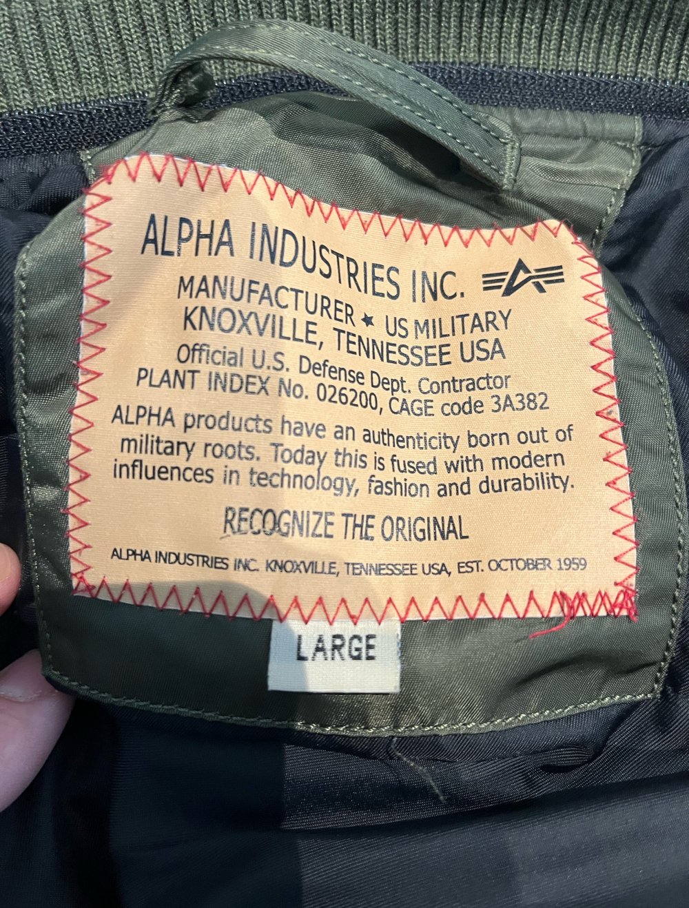 Alpha Style Bomber Jacke abzugeben