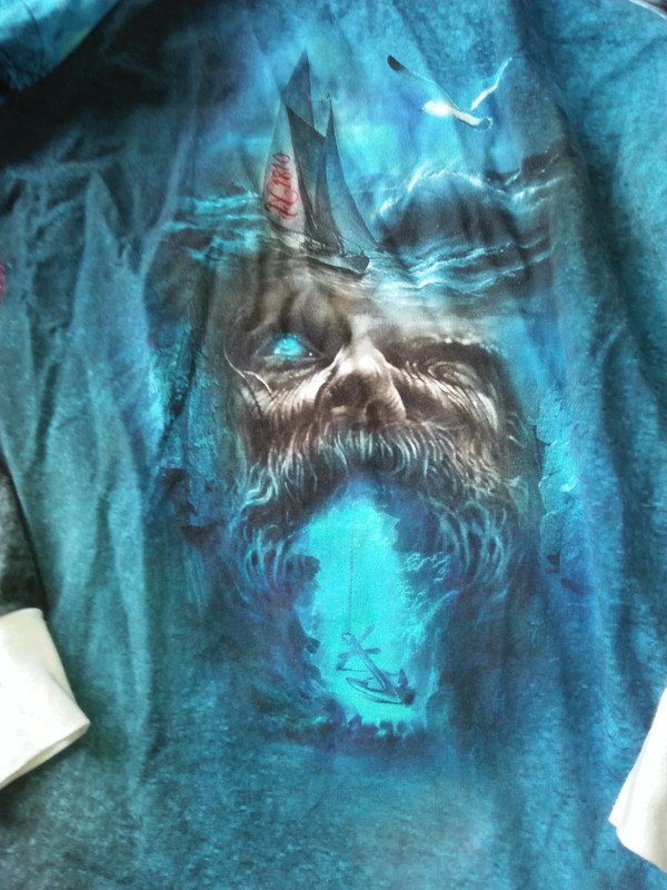 Nautistore Shirt Langarm Handmade Allein gegen den Wind 36 S Kapuze