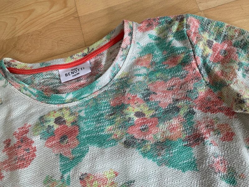 Traumhafter Romantik Frühjahr Retro Vintage Pulli Langarm Oberteil Blumen Shabby Flower Power Chic 36