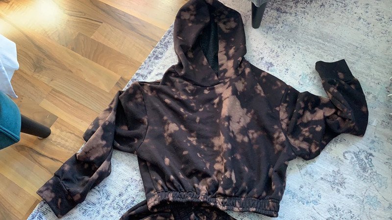 Cooler 2-teiler Batik Hausanzug Kurzpulli + Hose 34-36 +36 Als S Set Hose Oberteil 