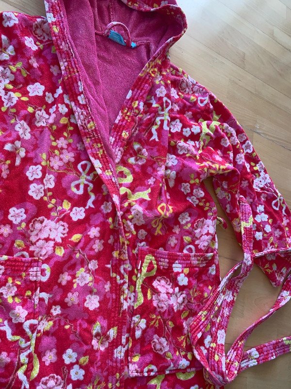 Traum schöner PIP Bademantel Pink Bunt So schön Größenangabe ist S 