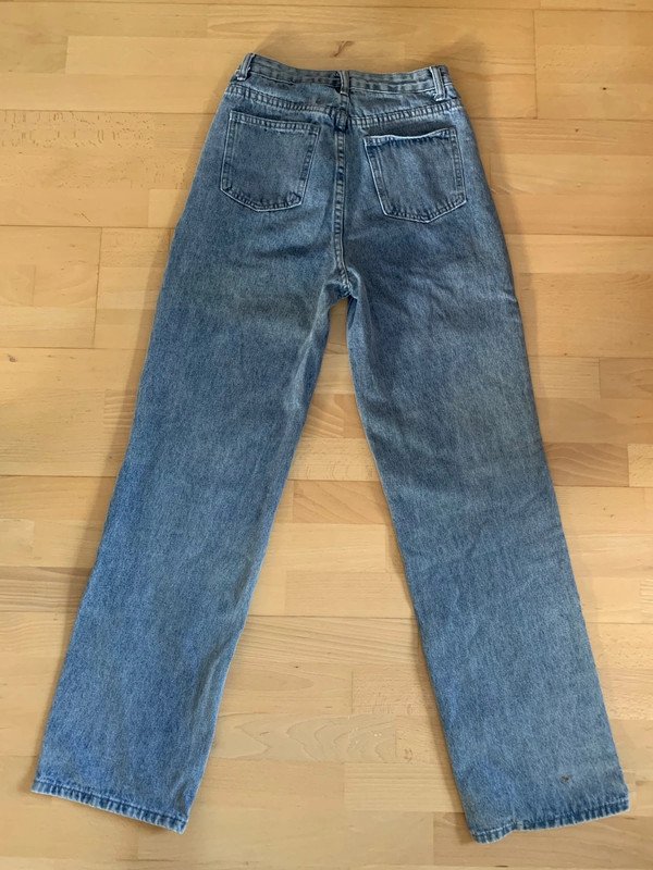 Hochsitzende Jeans Smiley Smilies Sexy und Witzig 34-36 xs