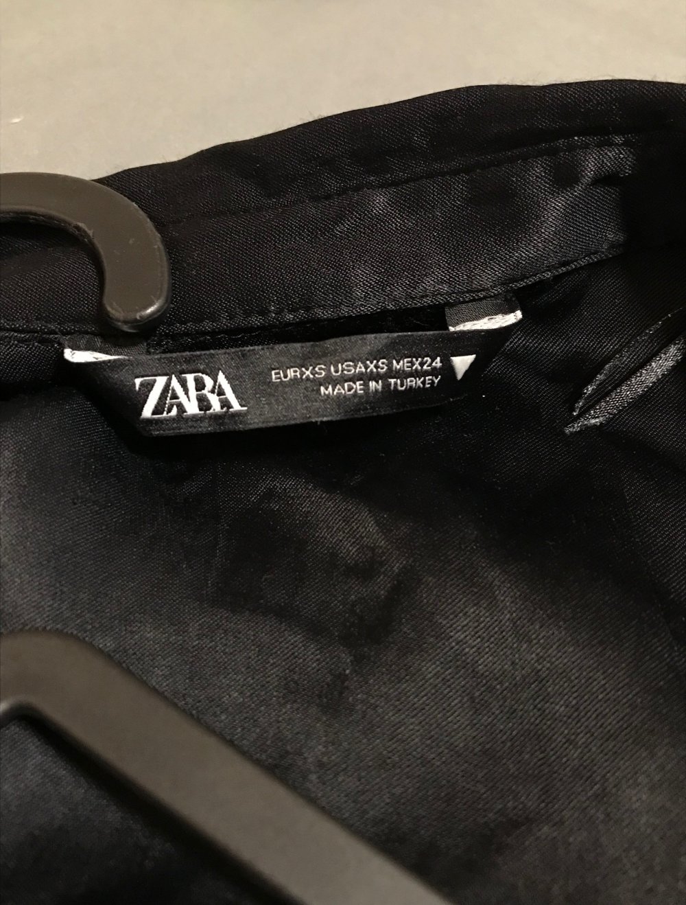 Kleid Satin swarzcht Zara XS