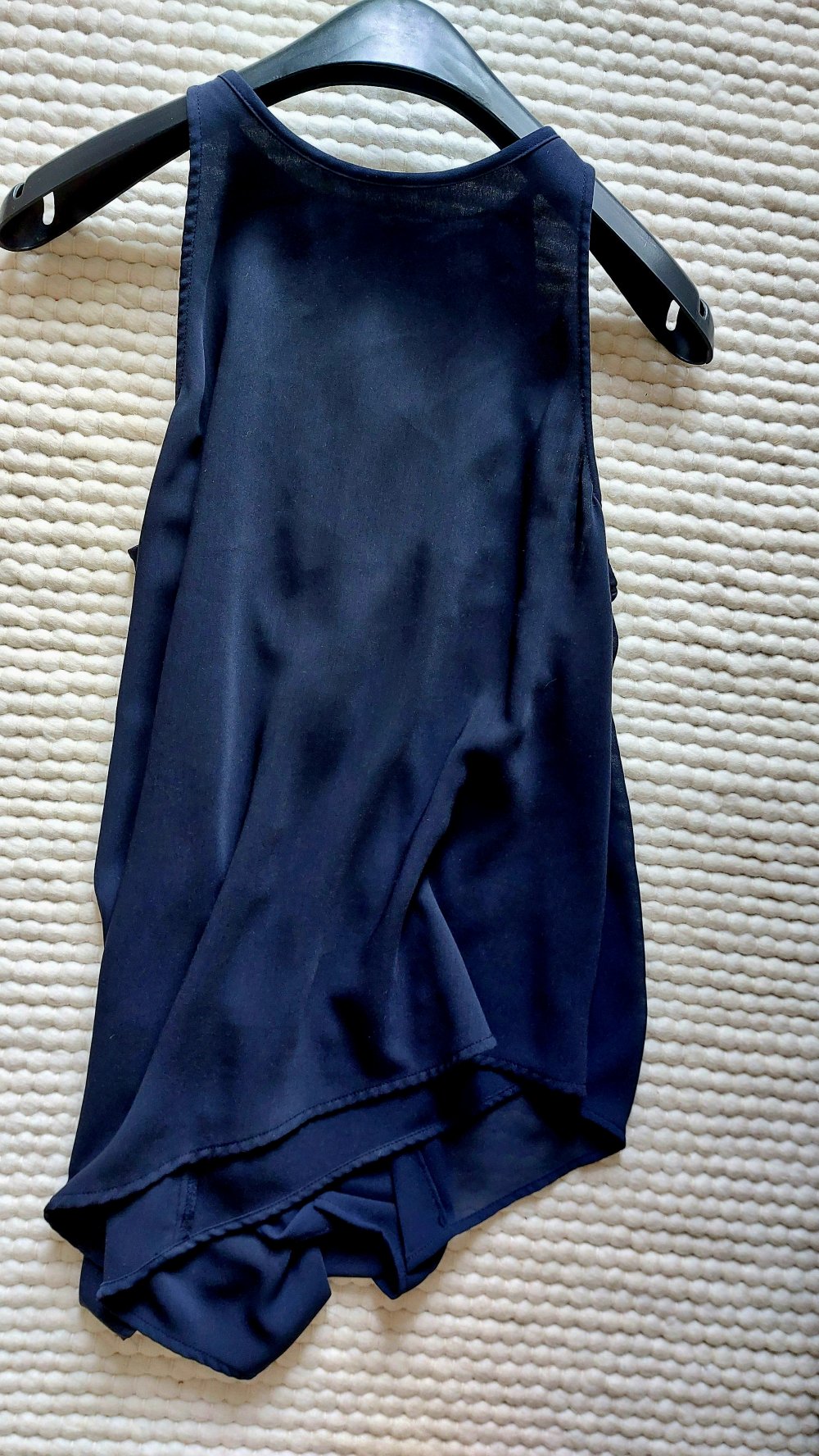 Wasserfall Bluse H&M dunkelblau 