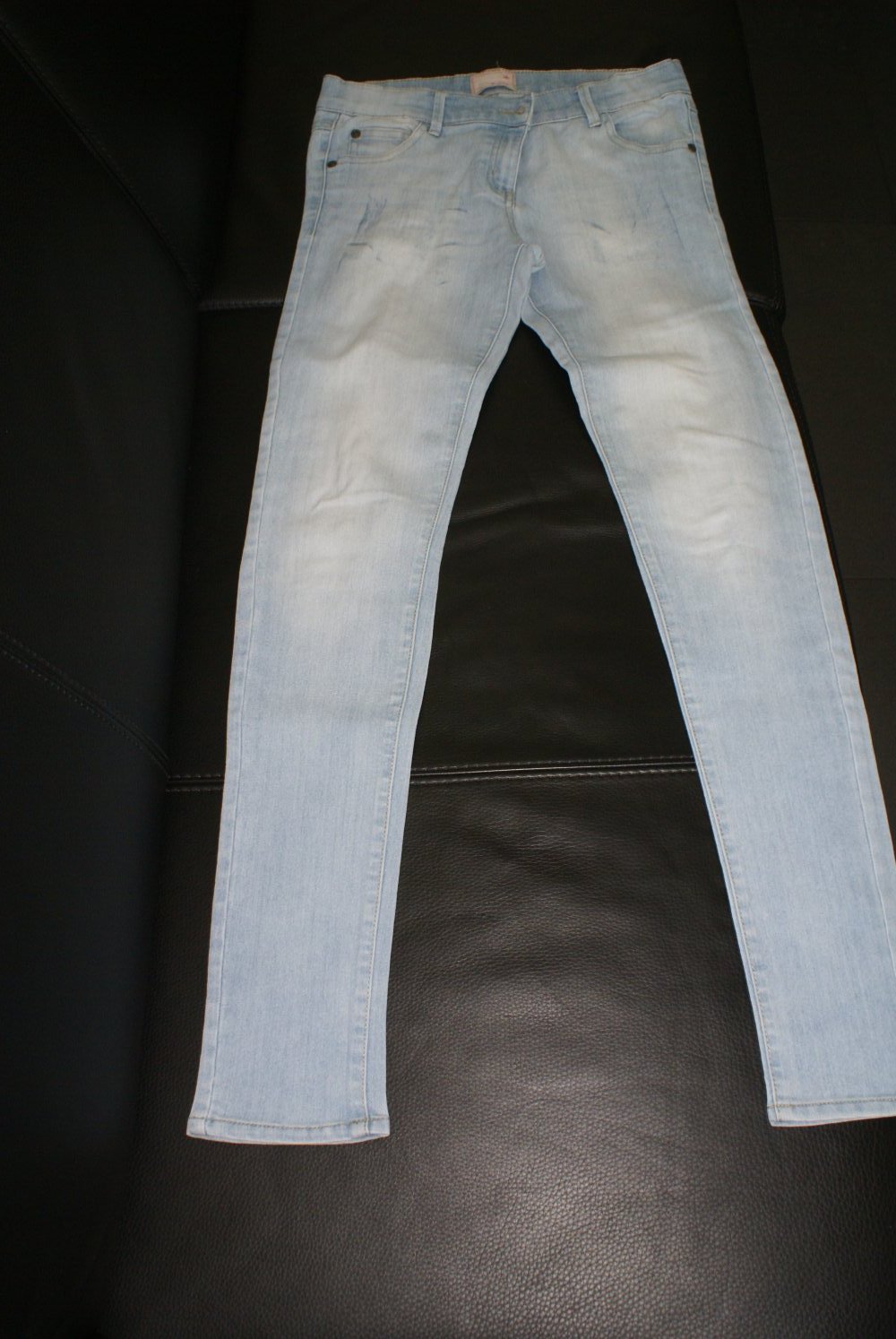 Mädchen Jeans hell blau Größe 164