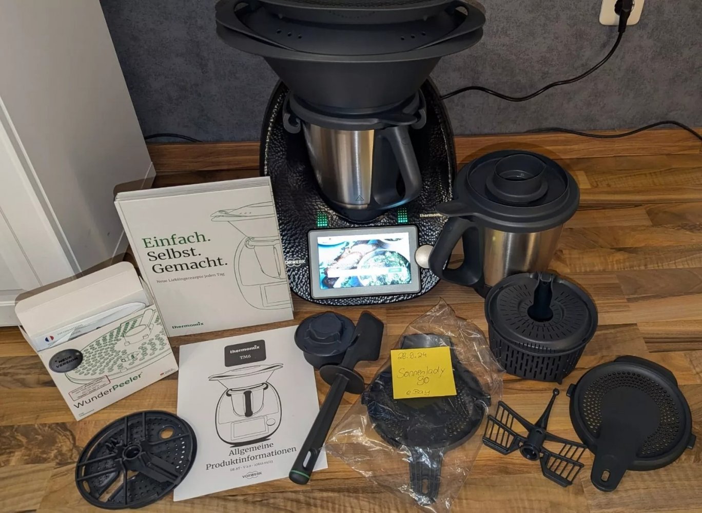 Vorwerk Thermomix TM6 - Diamant Schwarz - 2 Mixtöpfe !! Viel Zubehör!!