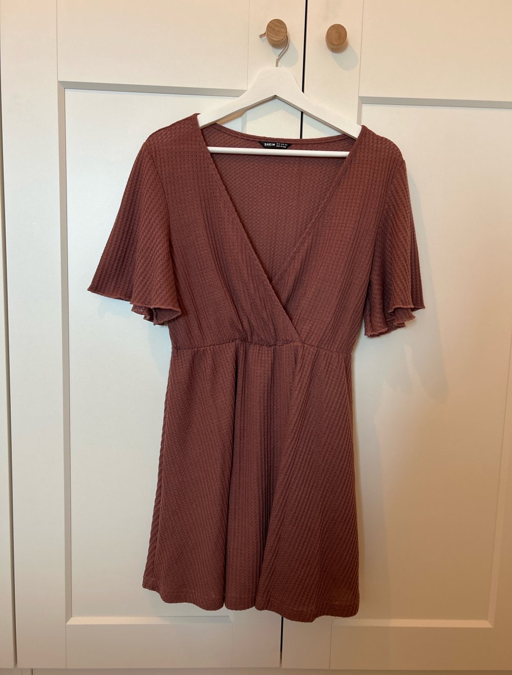 Kleid aus Waffelstoff