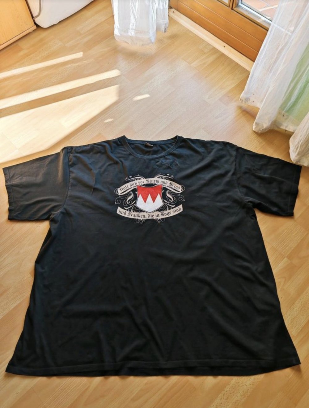 Männer Herren T-Shirt Funshirt 8XL schwarz, Spaß kostet, FRANKEN
