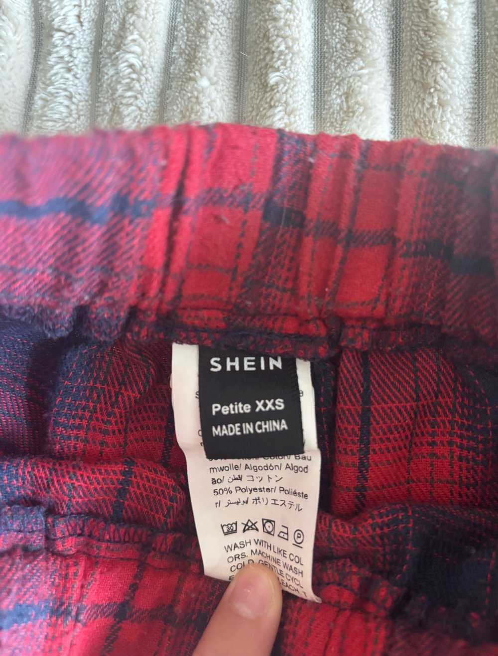 Karierte Schlafanzug Hose