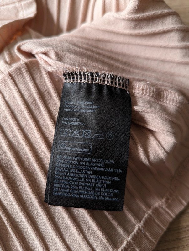 Bauchfreies Top Baumwolle V Ausschnitt Pastell Rosa