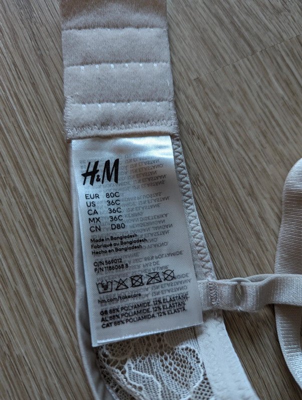 BH unwattiert mit Bügel aus Spitzen Stoff Beige Mesh gefütterte Cups