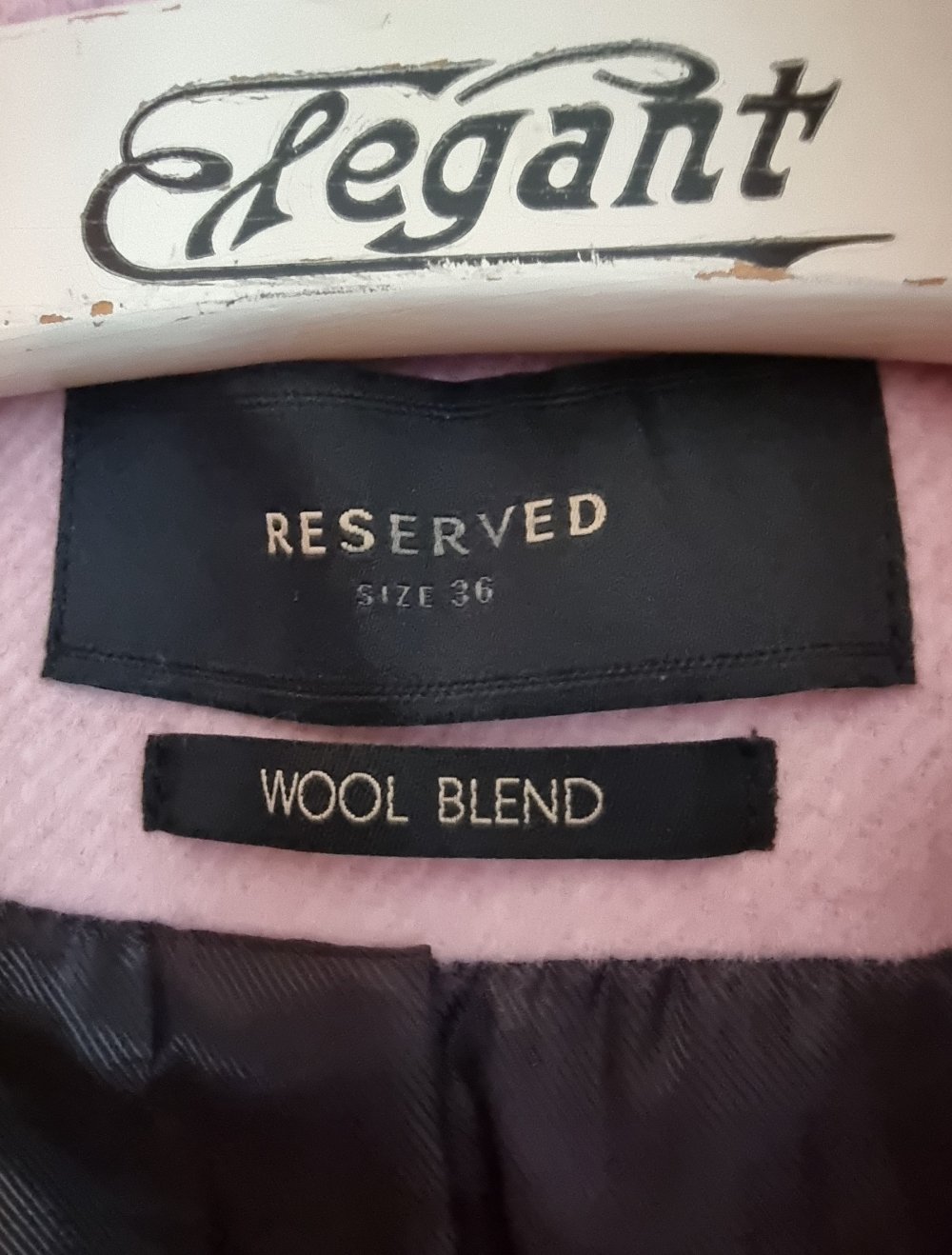 Reserved Jacke Rosé wolloptik