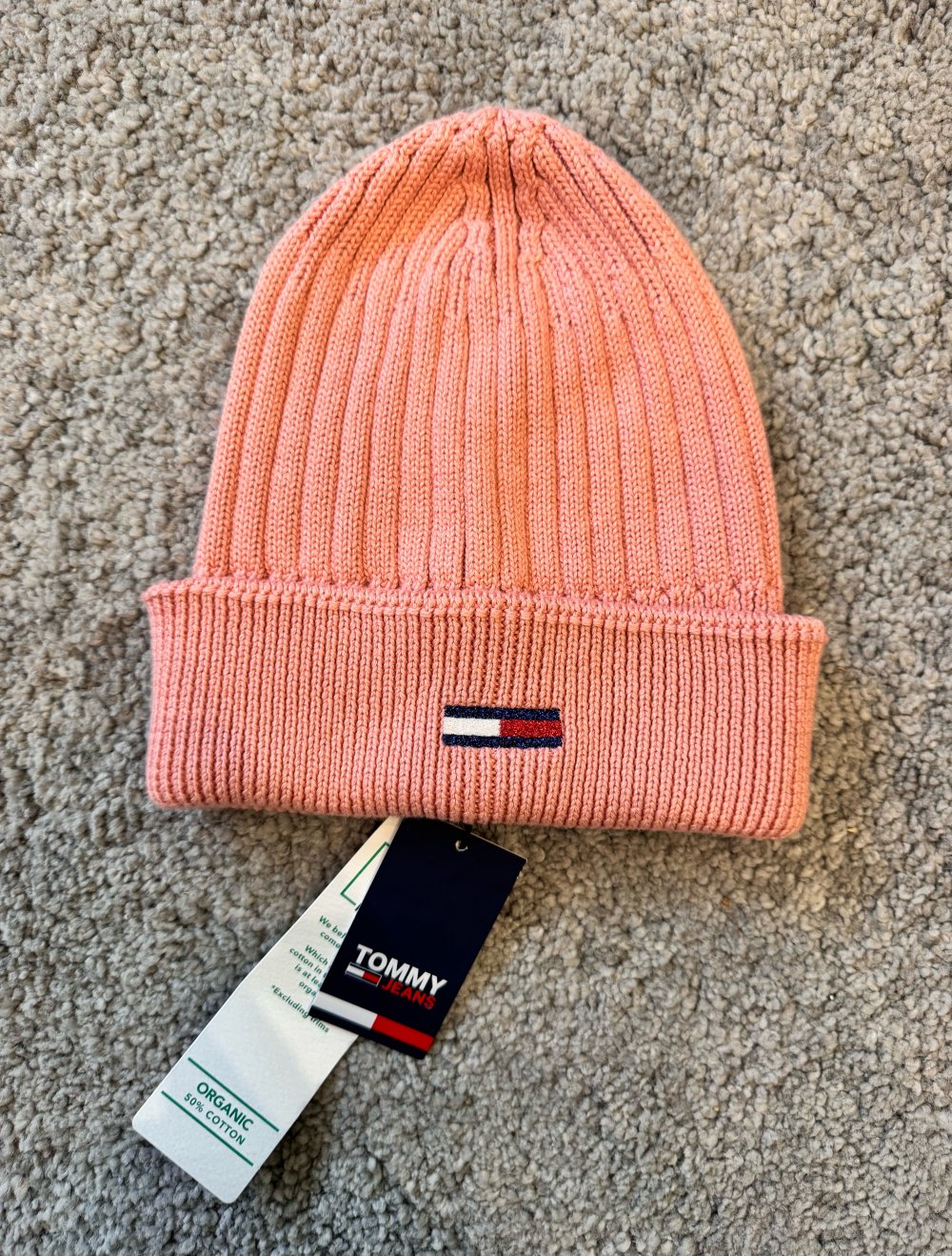 Tommy Hilfiger Beanie Mütze Rosa Neu