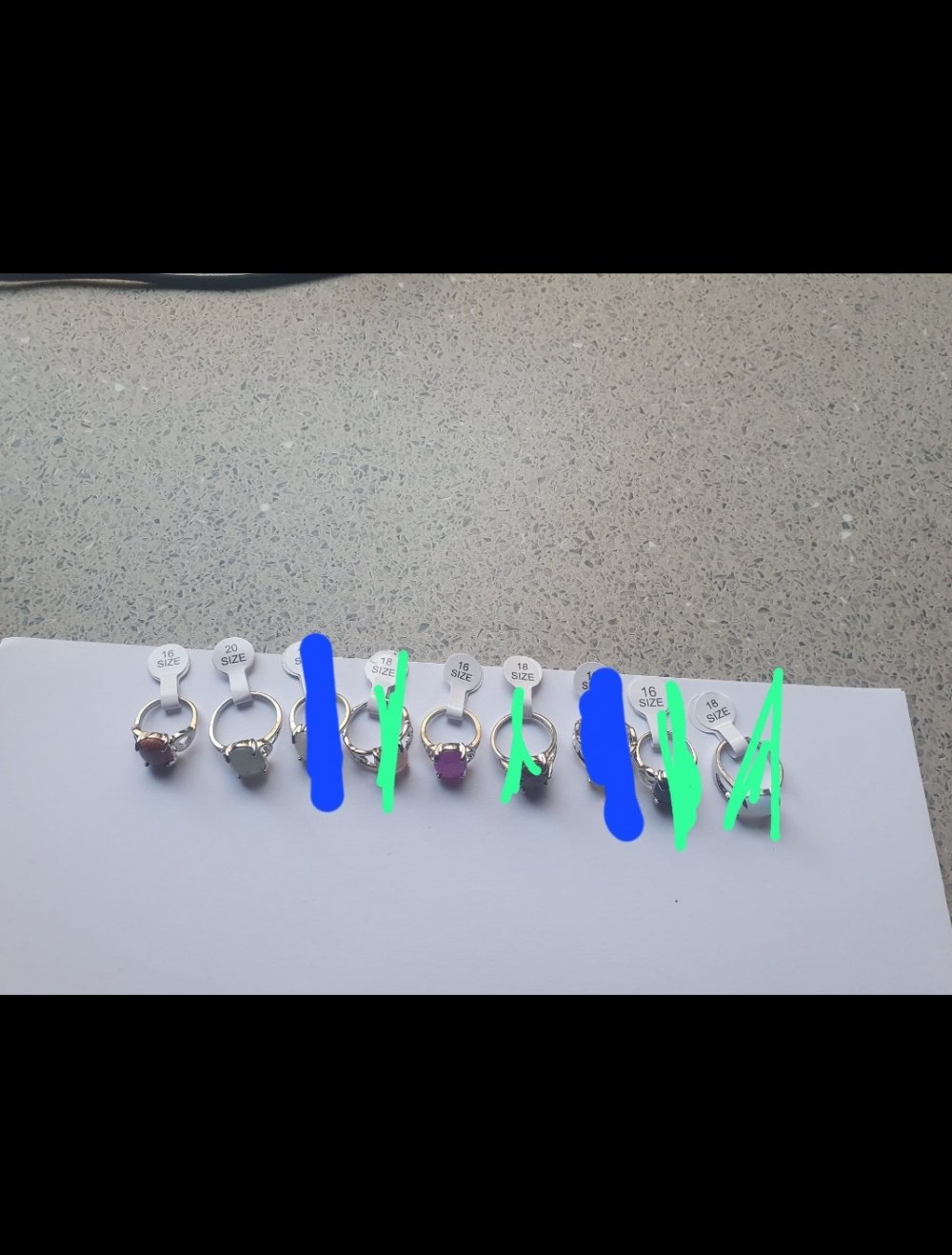 Echte Edelstein Ringe zu verkaufen