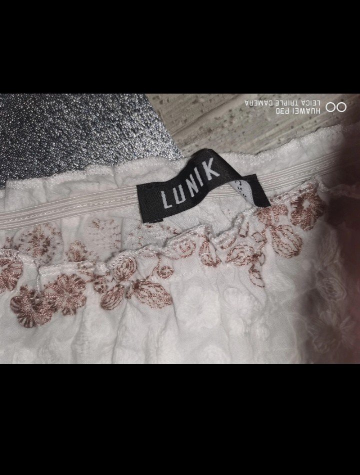 Lunik Boutique Zweiteiler Sommer Set Minirock und Crop Bluse, Gr.L 40