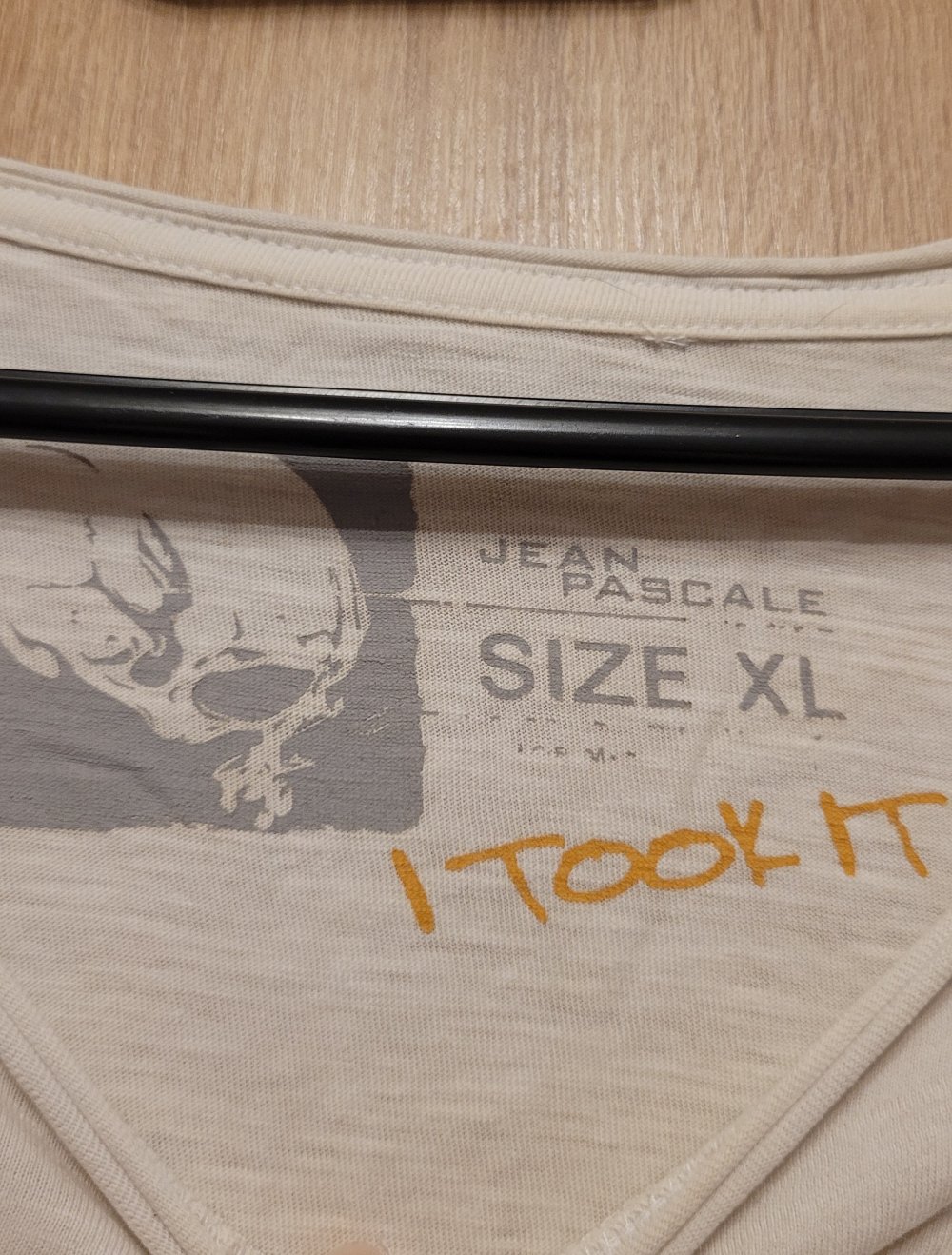 T-Shirt mit Aufdruck Gr. XL